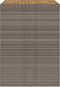 vidaXL Tuintafel met acaciahouten blad 105x80x110 cm poly rattan grijs