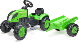 Falk Country Farmer - Traptractor met aanhanger - Ontwikkelt autonomie en verbeelding - Groen