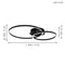 EGLO Palmaves 2 - Plafondlamp - 2 LED's - Zwart