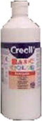 Plakkaatverf creall basic wit 500ml | Fles a 500 milliliter | 6 stuks