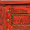vidaXL Opbergkist 101x39x42 cm massief mangohout rood