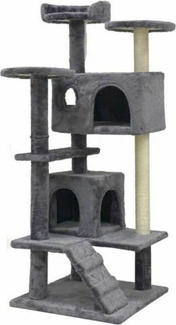 SUZI - Arbre à chat - 50 x 50 x 125 cm - Gris