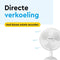 BRASQ Tafelventilator F400 - 30 cm - 3 snelheden - Wit
