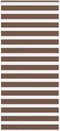 vidaXL - Zebra - rolgordijn - 100x200 - cm - stofbreedte - 95,9 - cm - polyester - bruin