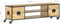 vidaXL - Tv-meubel - 130x30x39 - cm - massief - mangohout