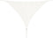 vidaXL - Zonnescherm - HDPE - driehoek - 5x5x5 - m - wit