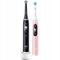 Braun Oral-B iO 3 - Elektrische tandenborstel - AI-technologie en interactief display - Zwart en Roze (2 stuks)