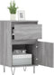 vidaXL - Dressoir - 40x35x70 - cm - bewerkt - hout - grijs - sonoma