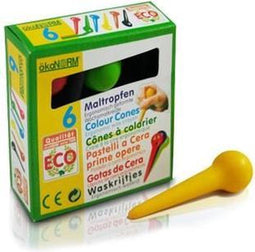 Natuurlijke Waskrijtjes voor Peuterknuistjes (6 stuks) - ökoNORM