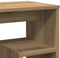 vidaXL - Nachtkastje - 40x30x40 - cm - bewerkt - hout - artisanaal - eikenkleurig