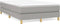 vidaXL - Boxspringbed - 120x200 cm - Stof - Lichtgrijs