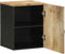 vidaXL - Badkamerwandkast - 38x33,5x48 - cm - massief - mangohout - zwart