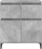 vidaXL - Dressoir - 60x35x70 - cm - bewerkt - hout - betongrijs