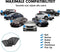 Exclusive by TW Luxe Zonnescherm Auto - UV Bescherming - Dubbellaags Design - Zwart (2 stuks)