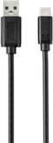 Renkforce RF-4699378 - USB A naar USB type-C Kabel - 100 cm - Zwart