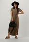 Object Objannie Nadia S/s Dress - Midi Jurk Dames - Bruin - Maat XS