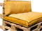 In The Mood Collection Royal Palletkussens - L120 x B80/40 x H12 cm - Velvet - Geel