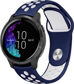 iMoshion Bandje Geschikt voor Garmin Vivoactive 3 / Venu / Forerunner 245 - iMoshion Siliconen sport bandje - Wit