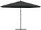 vidaXL - Zweefparasol - met - aluminium - paal - 350 - cm - zwart