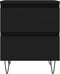 vidaXL - Nachtkastjes - 2 - st - 40x35x50 - cm - bewerkt - hout - zwart
