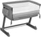 Lionelo Theo - 2 in 1 Co Sleeper & Baby Bed - Hoogte Verstelbaar - Kantelbaar - Ademend Mesh - Grijs