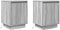 vidaXL - Nachtkastjes - met - led-verlichting - 2 - st - 38x34x50 - cm - grijs - sonoma