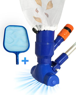 AyeTools Zwembad stofzuiger - Inclusief Schepnet - Blauw (2 stuks)