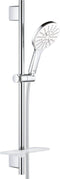 GROHE Rainshower SmartActive 130 - Glijstangset 60 cm - 3 sproeistralen - chroom/moon white