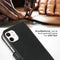 Selencia iPhone 12 Mini - Echt Lederen Bookcase - 3 Pashouders - Zwart