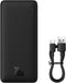 Baseus Airpow 20.000 mAh Powerbank Fast Charge 20W Zwart