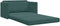vidaXL - Vloerlits - 2-in-1 - Donkergroen - 124x204x61 - cm - Velvet