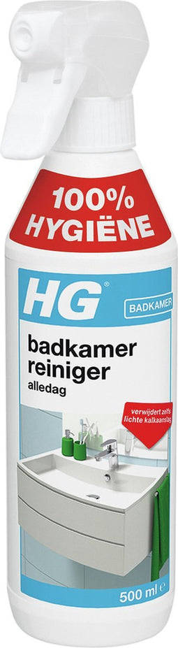 HG badkamerreiniger alledag - 500ml - verwijdert zeepresten, huidvetten en lichte kalkaanslag