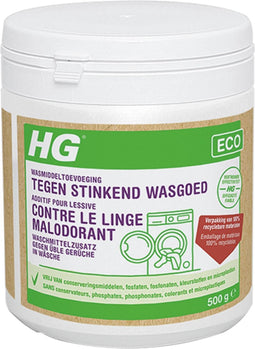HG eco wasmiddeltoevoeging tegen stinkend wasgoed 500gr