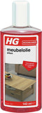HG meubelolie eiken - 125ml - voor gelakt en ongelakt hout - voor eiken, mahonie en kersen