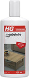 HG meubelolie eiken - 125ml - voor gelakt en ongelakt hout - voor eiken, mahonie en kersen