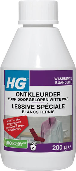 HG ontkleurder doorgelopen witte was 200gr