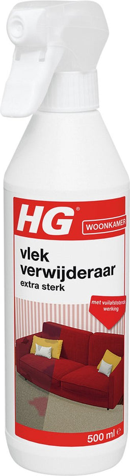 HG vlekverwijderaar extra sterk - 500ml - veilige zuurstofformule - geschikt voor alle soorten bekleding - met vuilafstotende werking - biologisch afbreekbaar