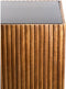 Gatura zuil 35x35x80 cm - hout donkerbruin/glas bruin