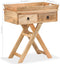 vidaXL - Bijzettafel - 65x40x76 - cm - massief - mangohout