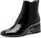 TAMARIS Essentials - Enkellaarzen - Blokhak 5,5 cm - BLACK PATENT