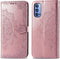 iMoshion Hoesje Geschikt voor Oppo Reno4 5G Hoesje Met Pasjeshouder - iMoshion Mandala Bookcase - Roze