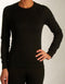 Odlo Warm Shirt L/S Crew W Sportshirt - Maat M - Vrouwen - zwart