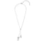 Yolora Elegance - Ketting met Hanger - Kalpa Camaka Parel en Kristallen - Zilverkleurig - 18K Wit Verguld