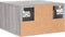 vidaXL - Nachtkastje - wandgemonteerd - 35x35x20 - cm - grijs - sonoma - eikenkleur