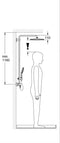 GROHE Rainshower SmartActive 310 Regendouche Mono Cube - Thermostaatkraan - 3 douchestralen - Chroom - 26652000