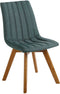 CALGARY - Eetkamerstoel set van 2 - Groen - Polyester