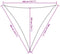 vidaXL - Zonnescherm - HDPE - driehoekig - 3,6x3,6x3,6 - m - beige