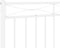 vidaXL - Hoofdbord - 100 - cm - metaal - wit