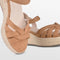 POSH by Poelman TULSI - Dames Sandalen - Imitatieleer - Cognac