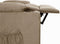 vidaXL Leunstoel stof taupe